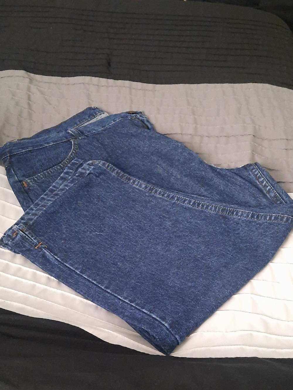 Classic Blue Denim Capris
